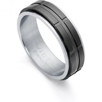 Anillo Viceroy Magnum giratorio de acero e Ip Negro