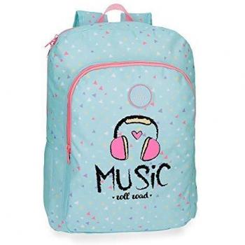 Mochila escolar 40cm adaptable Roll Road Music