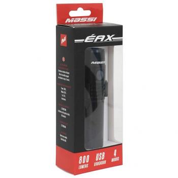 Massi Éax Faro Delantero, Deportes y Aire Libre, Negro, Talla Única