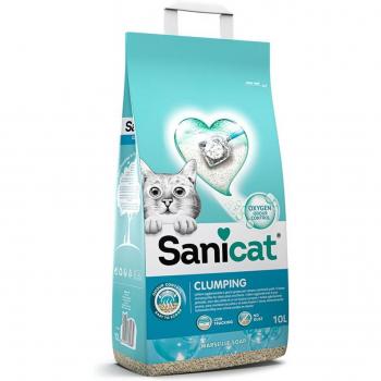Sanicat Clumping Jabón de Marsella Arena Aglomerante para Gatos 10 Litros