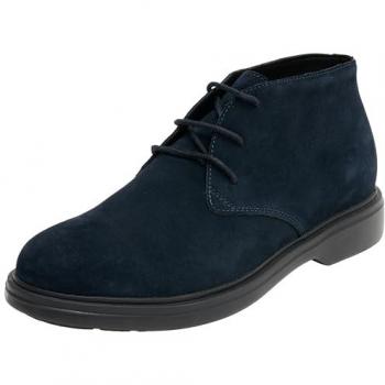 Geox U Ottavio Dark Blue Lace-Up Shoes for Men, Size 41