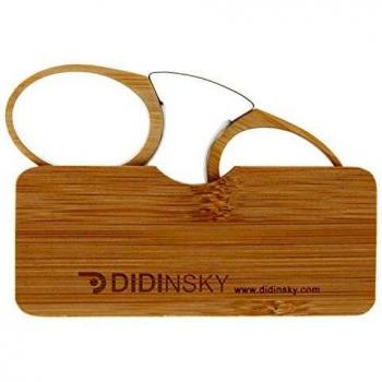 Gafas con filtro anti luz azul sin patillas gafas de presbicia o lectura para hombre y mujer marco y estuche de bambu y cristales antireflejantes graduacion 10 z orsay bambu