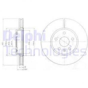 Disco de freno DELPHI BG4189C - Disco de freno, marca DELPHI, modelo BG4189C