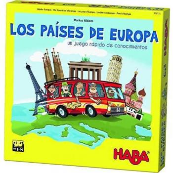 HABA- Juego de Mesa, Los Países de Europa, Multicolor