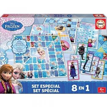 Educa Borrás Frozen - Set Especial 8 en 1, Juego de Mesa 16386