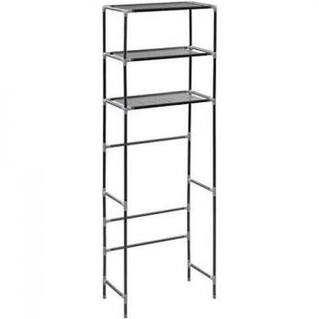 vidaXL 3-Tier Storage Rack over Toilet Silver 53x28x169 cm