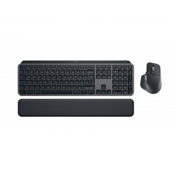 Logitech MX Keys S Combo - Teclado y Ratón inalámbricos con diseño QWERTY Internacional de EE.UU. en color Grafito