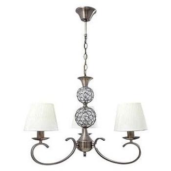 Plafón de Techo Honduras 3xE14 + 1x5W LED Aluminio Regulable Diámetro 59,8cm Beige/Oxido