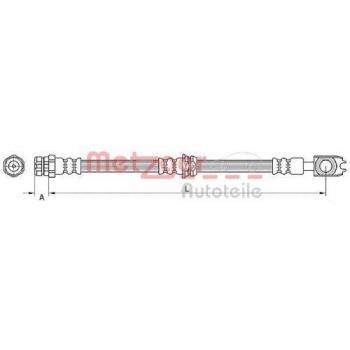 Metzger 4110881 Tubo flexible de frenos