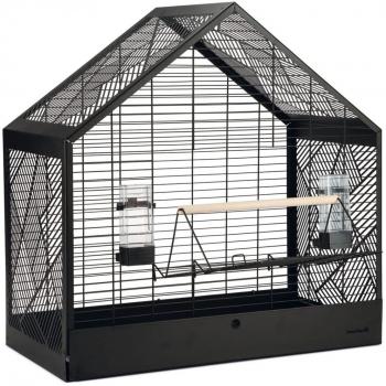Jaula para pájaros Beeztees Yara Negra 71x35x70 cm Metal
