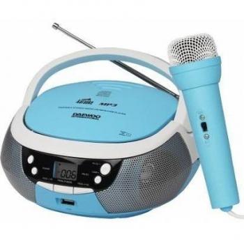 Daewoo DBU-59BL, Radio CD, Mediano, Azul/Blanco