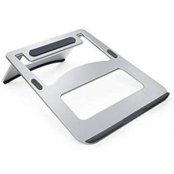 Tooq TQLRS0010-AL - Soporte Elevador para Portátiles, Ultra Slim y Ligero, Color Plata