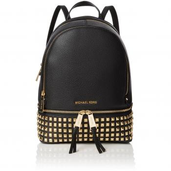 Michael Kors Rhea Zip, Bolso Mochila para Mujer, Negro