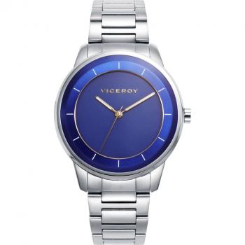 Reloj Viceroy Air para hombre con caja y brazalete de acero, color azul/acero, diámetro de 41mm, resistencia al agua de 5 ATM