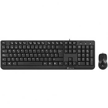 NGS COCOAKIT Kit de Teclado Multimedia y Ratón Óptico con Cable, 1000dpi, USB