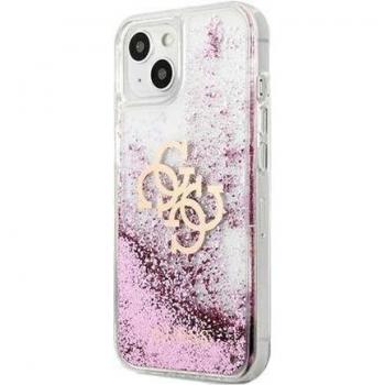 Funda Protectora de Brillo Líquido Guess para iPhone 13 Mini - Rosa, 4GB
