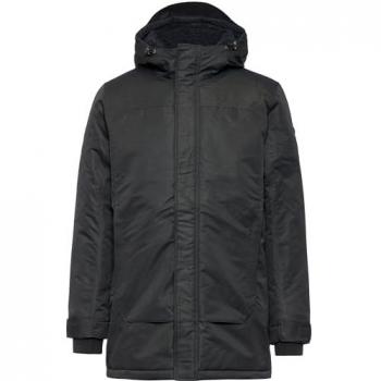CMP Men's Parka with Fixed Hood - Black - Size 54
