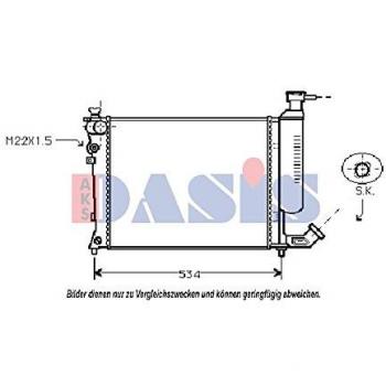 AKS Dasis 060250N Radiador, refrigeración del motor