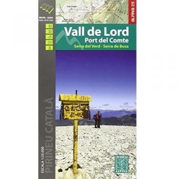 Vall de Lord - Port del Comte. Serra del Verd. Serra de Busa. Escala 1:25.000. Editorial Alpina.