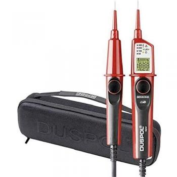 Benning DUSPOL Digital - Set de probador de voltaje TRMS hasta 1000 V AC / 1200 V DC con bolsa premium HardCase