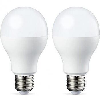Amazon Basics Bombilla LED Esférica E27, 14W