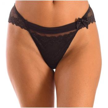 Braguitas de encaje estilo bikini Selene Carla - Color marrón - Talla S