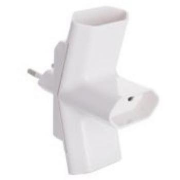 Adaptador triple 2P 10A 250V color blanco SOLERA 15098