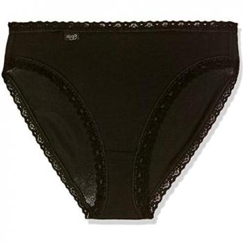 Braga Tai de Algodón para Mujer Sloggi 24/7 Lace (Pack de 3) - Negro - Talla 44