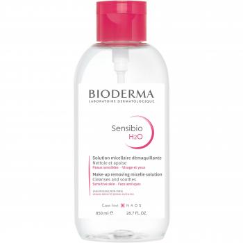 Agua micelar Sensibio H2O para pieles sensibles de Bioderma (850 ml)