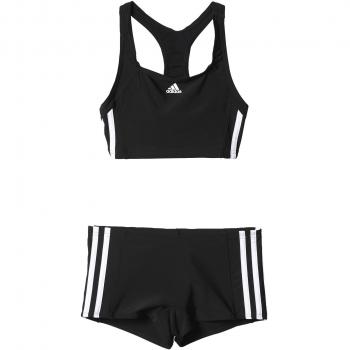 adidas Inf Ec3S 2Pc Y Set de 2 Bañadores, Niñas, Negro