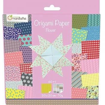 Avenue Mandarine 52507O - Un paquet de 60 feuilles Origami 20x20 cm 70G