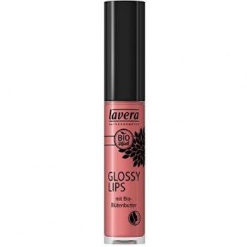 lavera Brillo de labios Glossy Lips -Rosy Sorbet 08 - cosméticos naturales 100% certificados - maquillaje - 6 ml