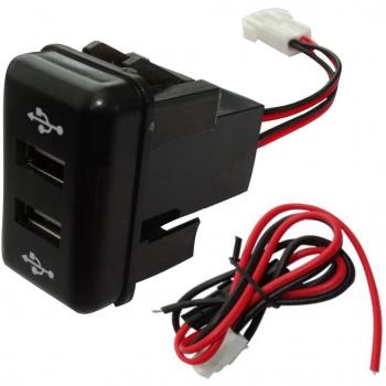 Aerzetix C17001 - Cargador, doble USB, 5 V, para salpicadero de coche