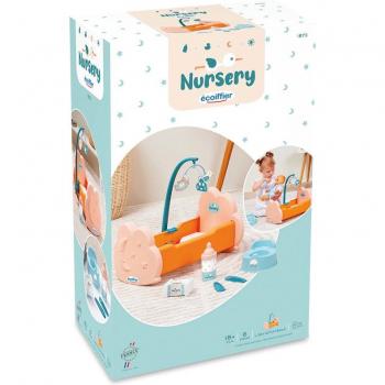 Accesorios para Muñecas Ecoiffier con Cuna y 6 Complementos de 32 cm - A partir de 18 Meses