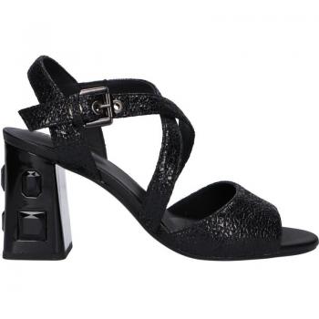 Sandalias de Mujer Geox Seyla High Plus Negros con Punta Abierta, Talla 41