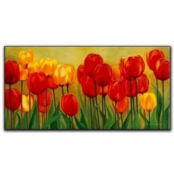 Artopweb 100X50 cm Panel Decorativo con Diseño Bernhardt Fruhlingsgarten, Madera, Multicolor, 100x1.8x50 cm
