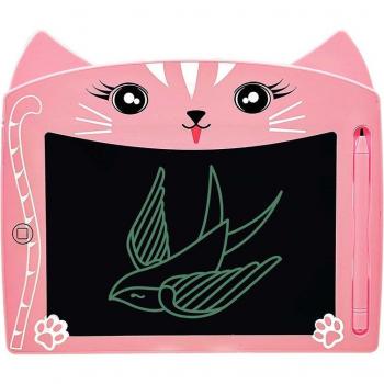 DAM Tableta de dibujo y escritura LCD Gatito 8 pulgadas, portátil, bloqueo de borrado, medidas 23x0x18cm