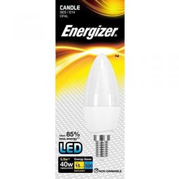 Bombilla Vela LED E14 5.9W 520 LM 6500K Luz Fría Energizer