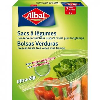 Albal - 4008871200334 - Ultra-Zip Bolsas Verduras - Caja de bolsas 7 - Lote de 2