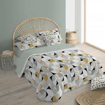 Funda Nórdica 100% Algodón Modelo Anna Multicolor 175 Hilos 180 x 220 cm para Cama de 105 con Botones