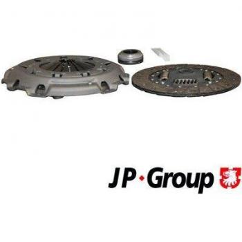 Kit de embrague JP GROUP 4130402810, incluye disco de embrague, plato de presión y cojinete de desembrague, diseñado para vehículos específicos, fabricado con materiales de alta calidad para un rendimiento óptimo y durabilidad