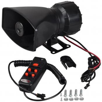 Muzee Car 100W Altavoz Alarma Del Coche Alarma de la Motocicleta Sirena Policía Bombero de Advertencia de Cuerno Amplificador Sistema de Altavoz MIC