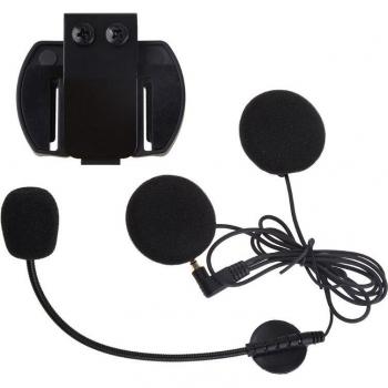 Accesorios de Intercomunicación para Auriculares de Motocicleta L9BC con Conector Jack de 3,5mm y Clip para V4 V6
