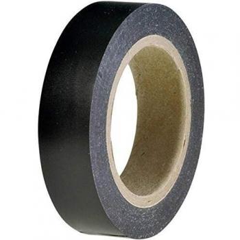 Cinta aislante HellermannTyton negra, 15mm x 10m, grosor 0.15mm, cloruro de polivinilo, para interiores y exteriores