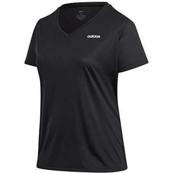 adidas W D2M Inc T Camiseta, Mujer, Negro/Blanco, 3X