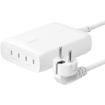 Cargador de Pared Belkin BoostCharge Pro 200W USB-C GaN con 4 Puertos y Cable de 1,5 m