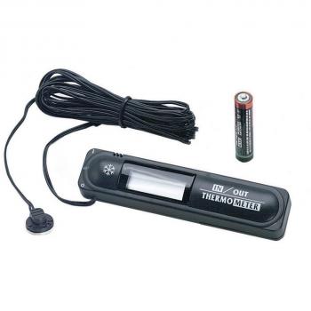 Termómetro Digital Interior/Exterior START 5248 con Pantalla Iluminada y Pilas Incluidas - Juego de Dos Cadenas para Nieve de 9 mm Grupo 50