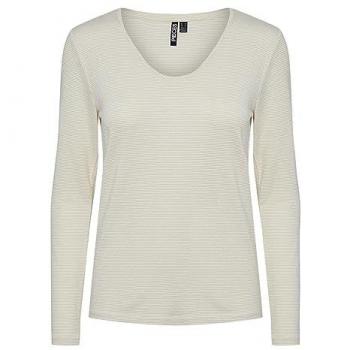 Pieces Women's Long-Sleeved Striped Lurex T-Shirt