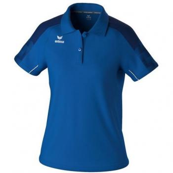 Erima Evo Star Women's Short Sleeve Polo Shirt - New Royal/Navy 34