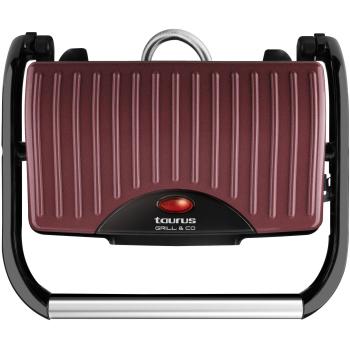Taurus 968398000 Multi Grill Grill & CO Tapa BASCULANTE, 1500 W, Negro, Rojo